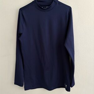 Under Armour Men's Medium Navy Ski Under-layer, Long Sleeve Shirt